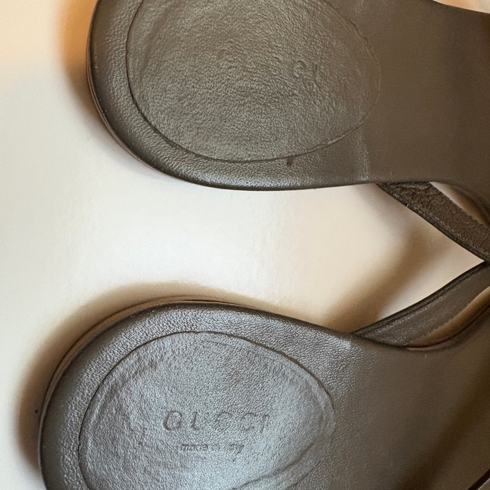 Gucci Gray Sandals Elegant Design size 8 - Picture 13 of 14
